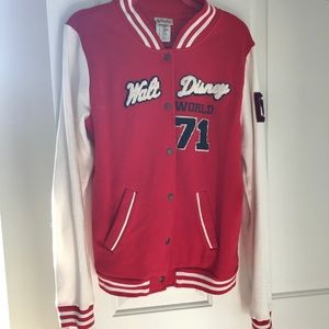 Mickey Mouse Red Varsity Jacket
